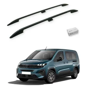Turtle Drs Tuning Peugeot Rifter 2019-2025 / Kısa Şasi Tavan Çıtası Crown Siyah