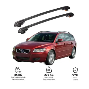 Volvo V50 2004-2012 Trx1 Thunder Carrier Kilitli Ara Atkı Siyah