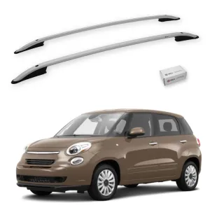 Turtle Fiat 500L 2013-2025 Tavan Çıtası Crown Gri