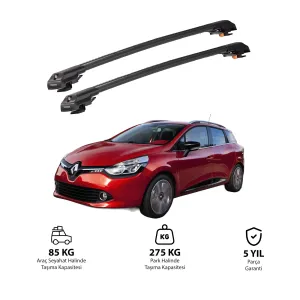 Renault Clio 2013 Ve Sonrası Trx1 Thunder Carrier Kilitli Ara Atkı Siyah