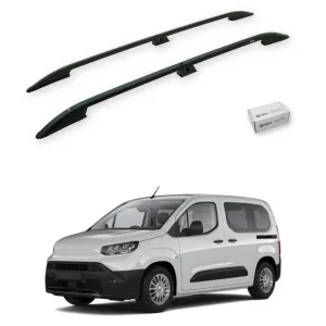 Turtle Toyota Proace City 2019-2025 / Kısa Şasi Tavan Çıtası Crown Siyah