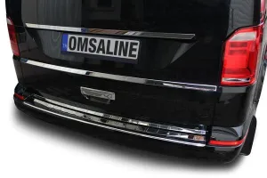 OMSA VW T6 Transporter Krom Arka Tampon Eşiği Taşlı Çift Kapı 2015-2019 Arası thumb 4