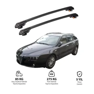 Alfa Romeo 159 Type 939 Sportwagon 2006-2011 Trx1 Thunder Carrier Kilitli Ara Atkı Siyah