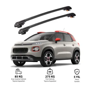 Citroen C3 Aircross 2018 Ve Sonrası Trx1 Thunder Carrier Kilitli Ara Atkı Siyah