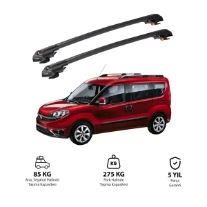 Fiat Doblo 263/263 Fl 2010-2022 Trx1 Thunder Carrier Kilitli Ara Atkı Siyah