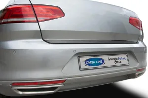 OMSA VW Passat B8.5 Siyah Krom Bagaj Alt Çıtası 2019 ve Sonrası thumb 5