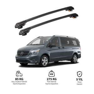 Mercedes-Benz Metris 2015 Ve Sonrası Trx1 Thunder Carrier Kilitli Ara Atkı Siyah