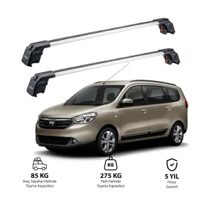 Dacia Lodgy J92 2012-2022 Trx2 Thunder Carrier Ara Atkı Gri