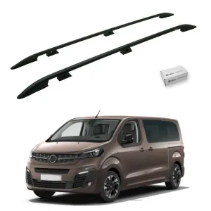 Turtle Opel Zafira Life (Mk3) 2019-2025 / Orta Şasi Tavan Çıtası Crown Siyah