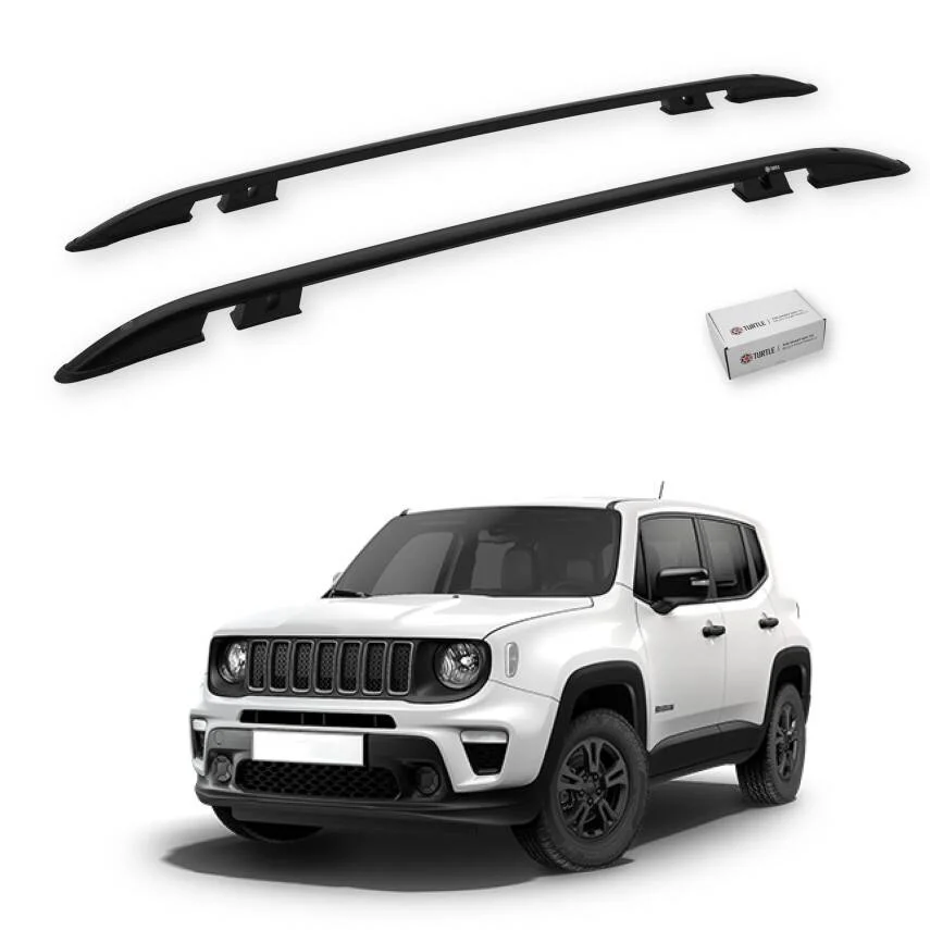 Turtle Jeep Renegade (Bu) 2015-2025 Tavan Çıtası Crown Siyah