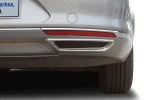 OMSA VW Passat B8 Krom R Line Difüzör Egzoz Çerçevesi 2015-2019 Arası - Görsel 2