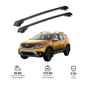 Dacia Duster 2018-2023 Trx1 Thunder Carrier Kilitli Ara Atkı Siyah