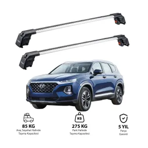 Hyundai Santa Fe Tm 2019-2023 Trx2 Thunder Carrier Ara Atkı Gri