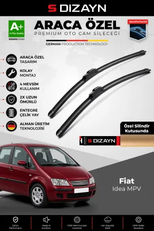 S-Dizayn Fiat Idea Ön Cam Silecek Seti 2008-2012 Premium Araca Özel 60-38 Cm A+ Kalite AOCS-2060