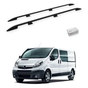 Opel Vivaro (X83) 2001-2014 / Uzun Şasi Tavan Çıtası Crown Siyah