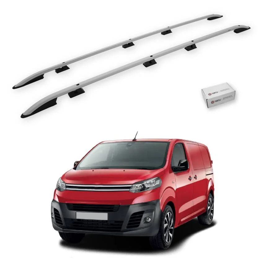 Turtle Citroen Dispatch (Mk3) 2017-2025 / Uzun Şasi Tavan Çıtası Crown Gri