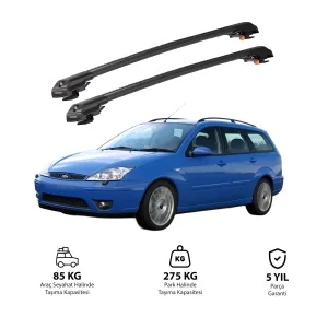 Ford Focus C170 Estate 1998-2004 Trx1 Thunder Carrier Kilitli Ara Atkı Siyah