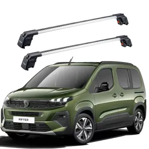 Peugeot Rifter 2024 - Sonrası Trx2 Thunder Carrier Kilitli Ara Atkı Gri