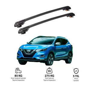 Nissan Qashqai 2014-2020 Trx1 Thunder Carrier Kilitli Ara Atkı Siyah