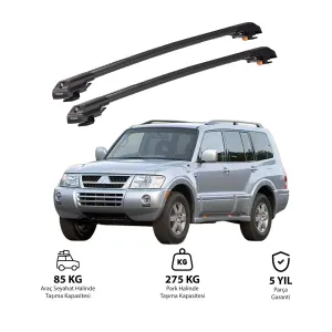 Mitsubishi Pajero 1998-2007 Trx1 Thunder Carrier Kilitli Ara Atkı Siyah