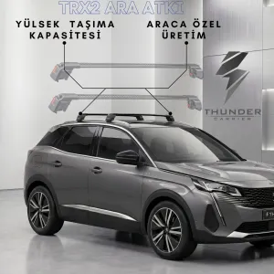 Peugeot 3008 2017-2024 Trx2 Thunder Carrier Ara Atkı Gri