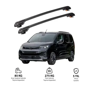 Opel Combo E 2019 Ve Sonrası Trx1 Thunder Carrier Kilitli Ara Atkı Siyah