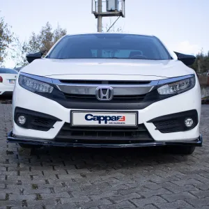 Honda Civic 2016- Yılı ve Sonrası Uyumlu Ön Tampon Lip - Görsel 4