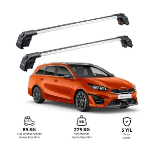 Kia Ceed Sportswagon 2019 Ve Sonrası Trx2 Thunder Carrier Ara Atkı Gri