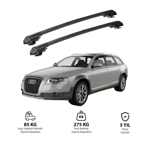 Audi A6 2006-2011 (C6) Allroad Trx1 Thunder Carrier Kilitli Ara Atkı Siyah
