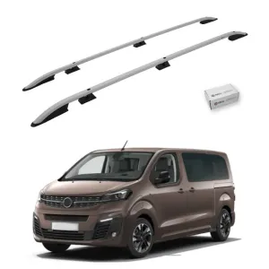 Turtle Opel Zafira Life (Mk3) 2019-2025 / Orta Şasi Tavan Çıtası Crown Gri