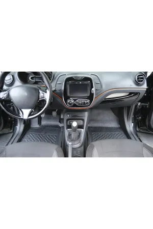 Renault Captur 2013-2019 Uyumlu SAHLER Araca Özel 4.5D Havuzlu Oto Paspas - Captur - Görsel 3
