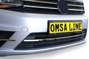 OMSA VW Caddy Minivan Krom Ön Tampon Çıtası 3 Parça 2015-2019 Arası thumb 5