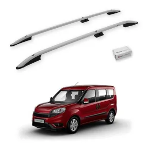 Turtle Fiat Doblo 2 2010-2022 / Kısa Şasi Tavan Çıtası Crown Gri