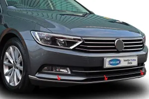 OMSA VW Passat B8 Krom Ön Tampon Çıtası 3 Parça 2015-2019 Arası thumb 2