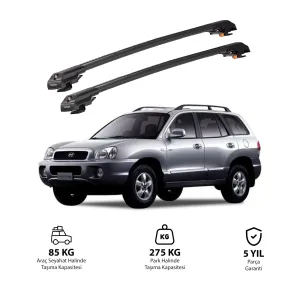 HYUNDAI SANTA FE SM 2001-2006 TRX1 Thunder Carrier Kilitli Ara Atkı Siyah