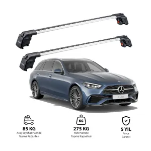 Mercedes-Benz C-Class 2015-2021 Trx2 Thunder Carrier Ara Atkı Gri