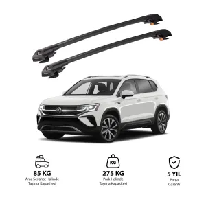 Volkswagen Taos 2021 Ve Sonrası Trx1 Thunder Carrier Kilitli Ara Atkı Siyah