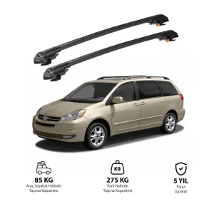 Toyota Sienna 1998-2003 Trx1 Thunder Carrier Kilitli Ara Atkı Siyah