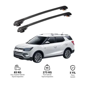 Ssangyong Tivoli Xlv 2016 Ve Sonrası Trx1 Thunder Carrier Kilitli Ara Atkı Siyah