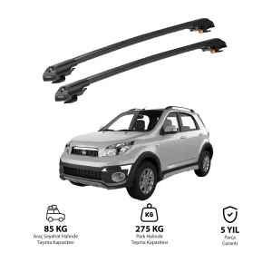 Daihatsu Terios J200/F700 2006-2017 Trx1 Thunder Carrier Kilitli Ara Atkı Siyah