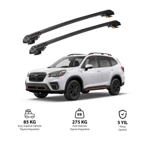 Subaru Forester 2019 Ve Sonrası Trx1 Thunder Carrier Kilitli Ara Atkı Siyah