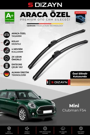 S-Dizayn Mini Clubman Ön Cam Silecek Seti 2015 Üzeri Premium Araca Özel 55-50 Cm A+ Kalite Aocs-2088