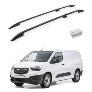 Opel Combo E 2019-2025 / Uzun Şasi Tavan Çıtası Crown Siyah