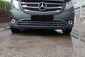 Omsa Mercedes Vito W447 Krom Ön Tampon Çıtası 2 Parça 2014-2024 Arası
