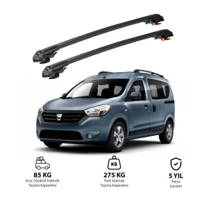 Dacia Dokker K67 2013-2024 Trx1 Thunder Carrier Kilitli Ara Atkı Siyah