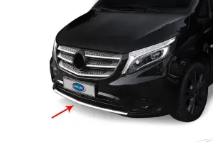 Omsa Mercedes Vito W447 Krom Ön Tampon Difüzör Çıtası 2014-2024 Arası