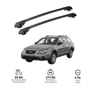 Subaru Outback Legacy 2005-2009 Trx1 Thunder Carrier Kilitli Ara Atkı Siyah