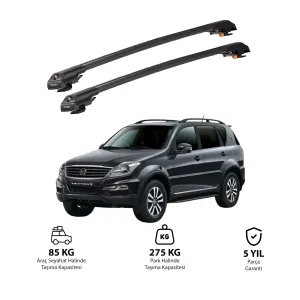 Ssangyong Rexton 2006-2012 (Y250) Trx1 Thunder Carrier Kilitli Ara Atkı Siyah