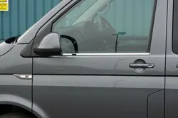 OMSA VW T6.1 Transporter Krom Ön Panjur Alt Çıtası 5 Parça 2020-2023 Arası thumb 5