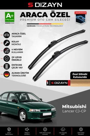 S-Dizayn Mitsubishi Lancer Cj-Cp,Evo Iv-Vi Ön Cam Silecek Seti 1995-2003 Premium Araca Özel 53-48 Cm